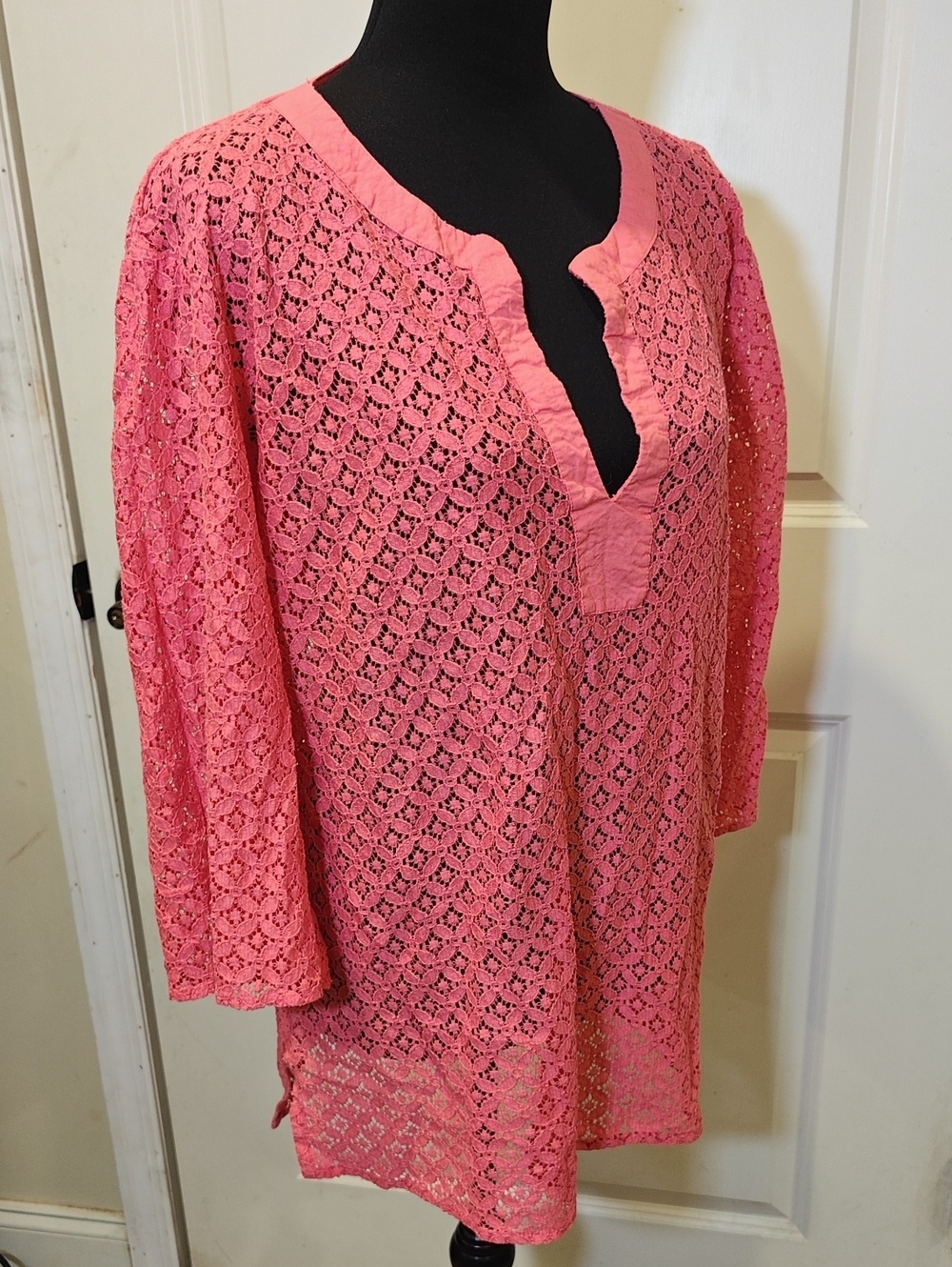 Women’s Pink Lace Tunic